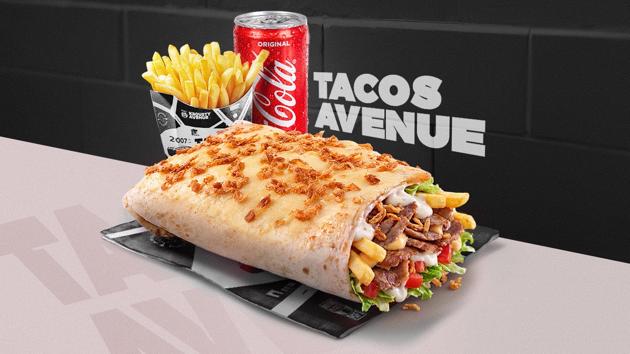 MENU TACOS KEBAB Frite 🍟 Boisson🥤