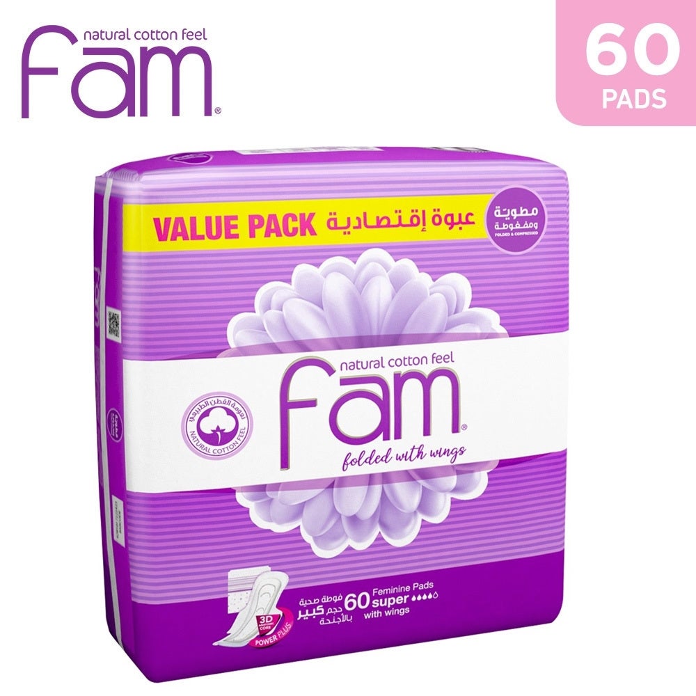 Fam Super Pads With Wings 2 X 30 Pieces