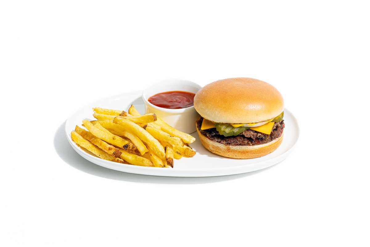 proPatty™ Double Cheese Burger with Fries