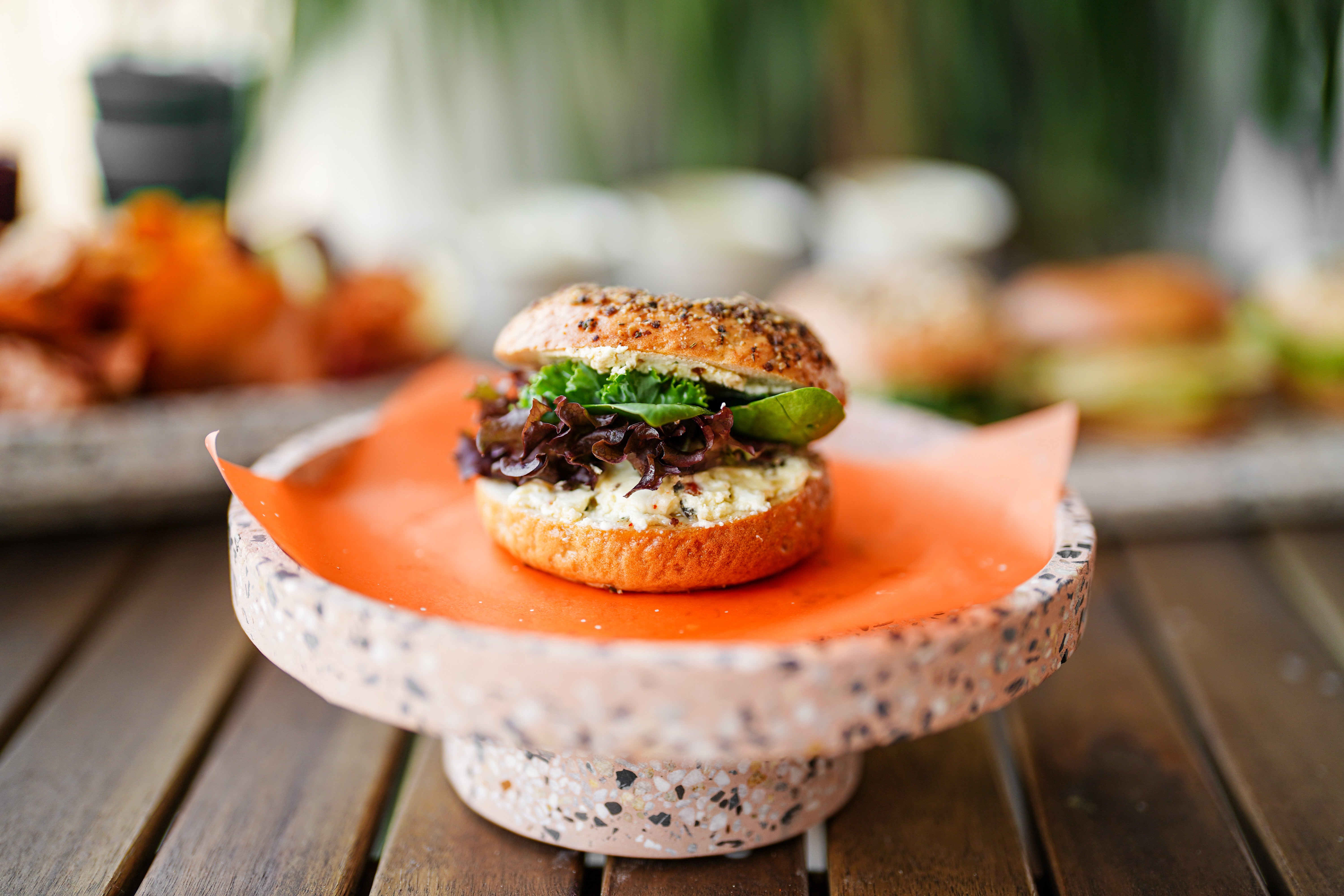 Feta & Honey Bagel
