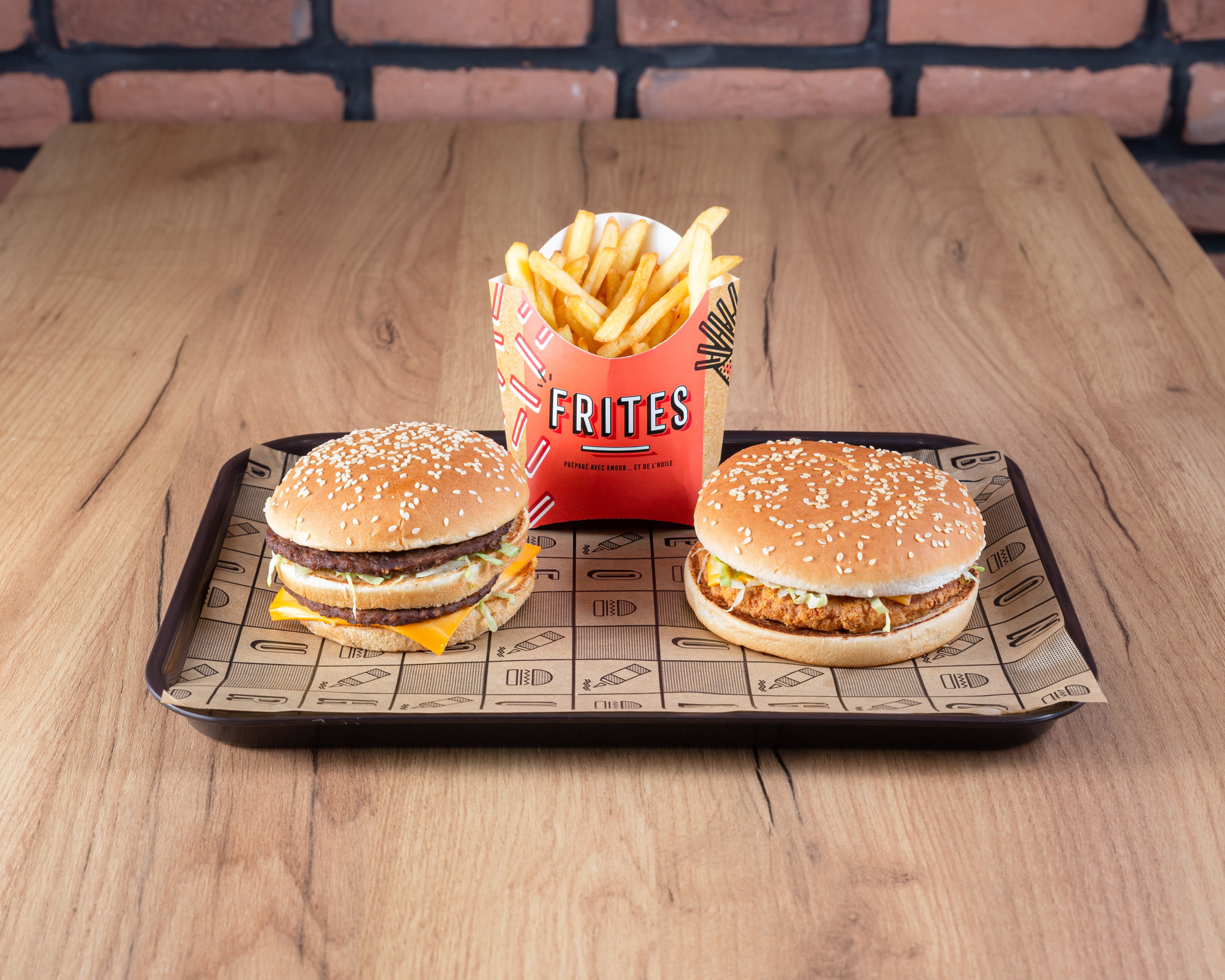 Menu B-6 burger