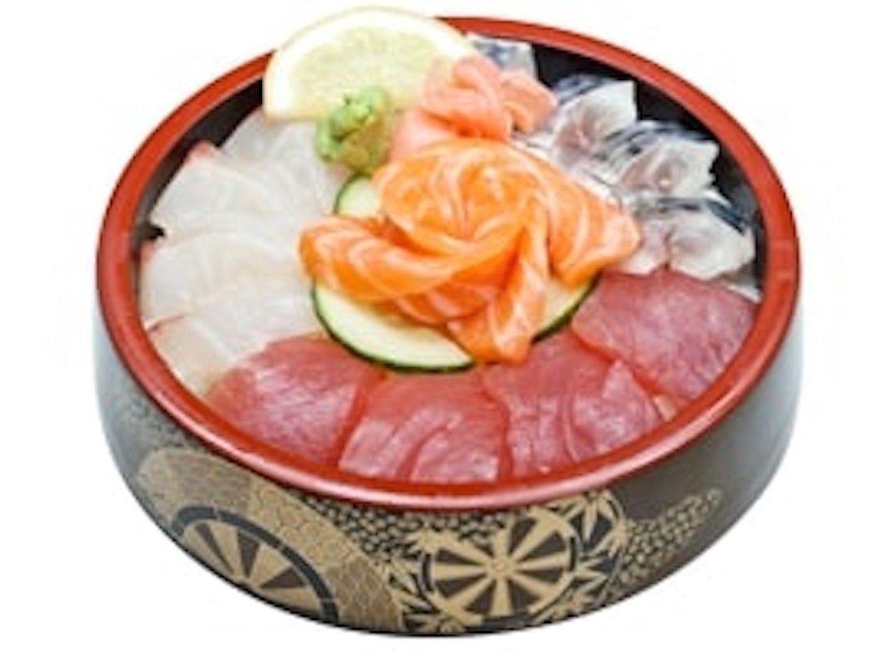 Chirashi assortiment poissons