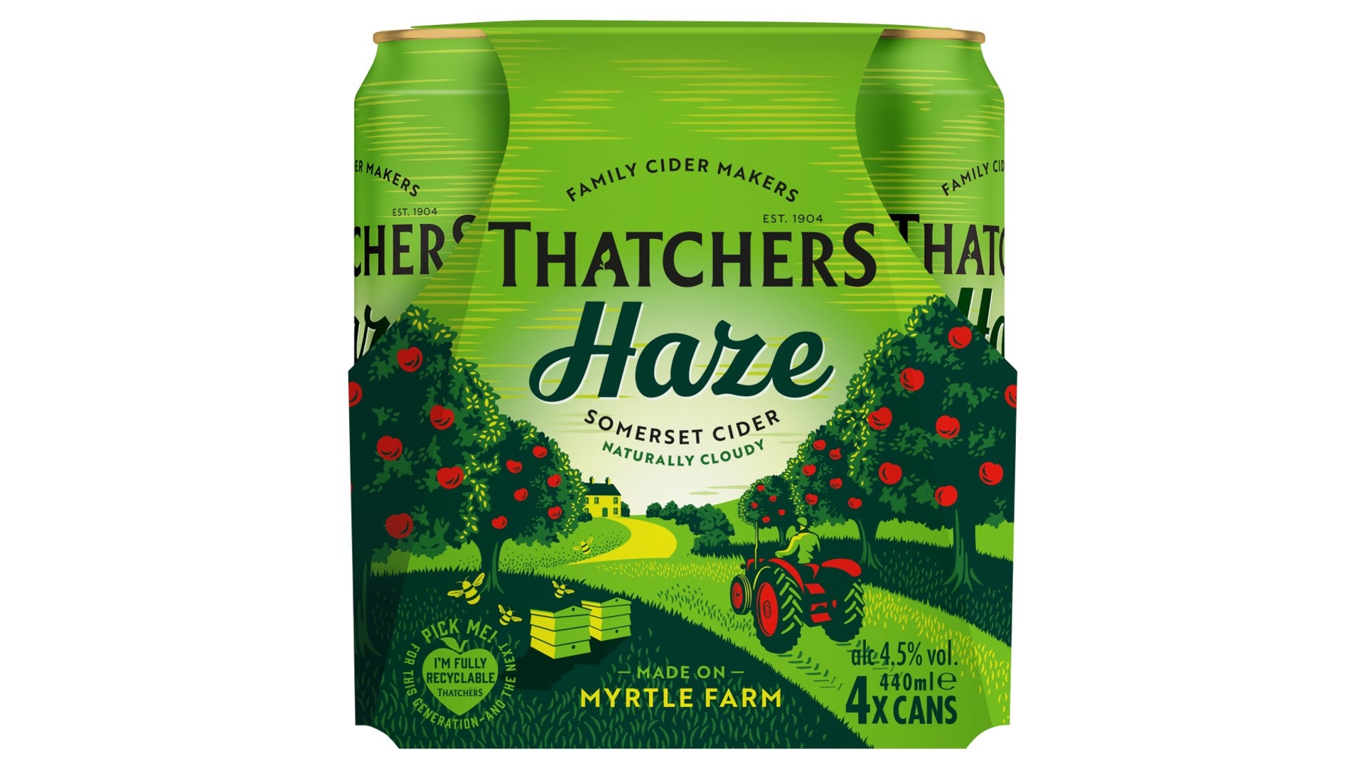 Thatchers Haze Cider 4 x 440ml