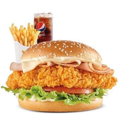Chicken Cordon Blue Sandwich Combo - Medium