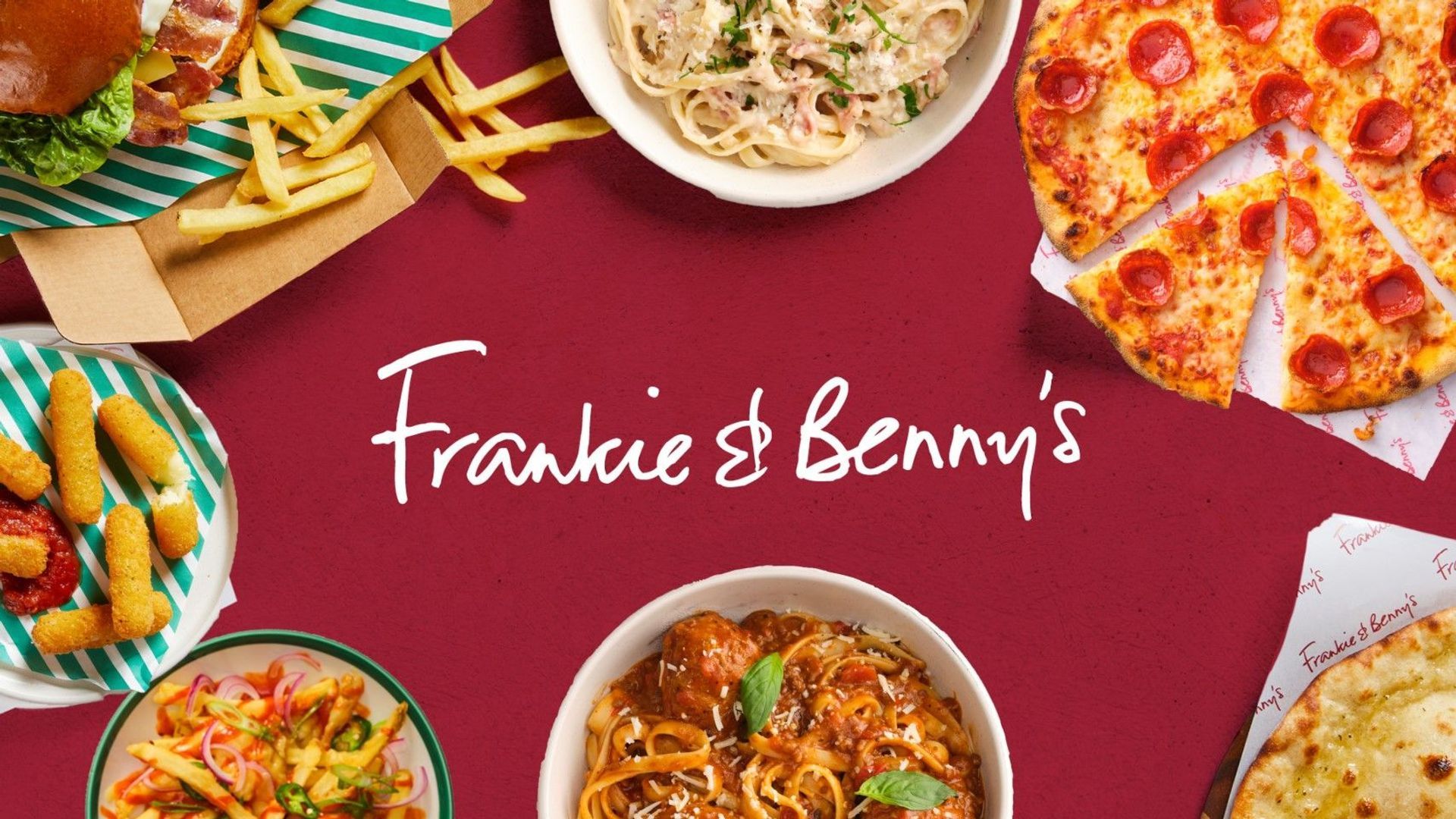 Frankie & Benny's Plymouth delivery from Cattedown Order with Deliveroo