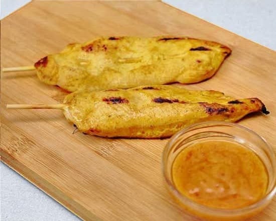 Brochette Poulet thaï et sauce satay "cacahuetes"