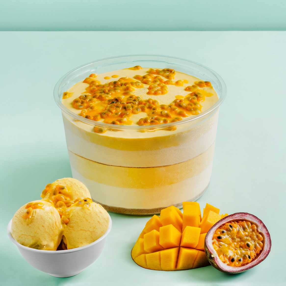 Mango and Passionfruit Ice Cream