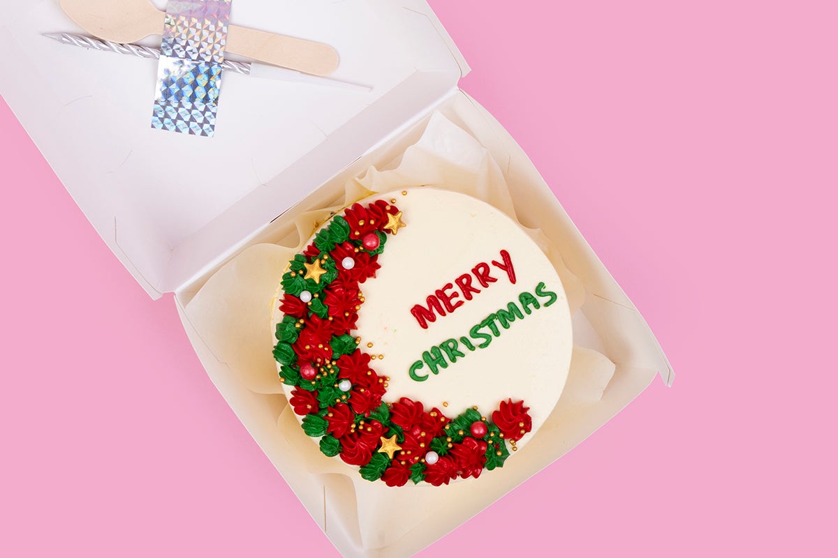 Colourful Merry Christmas Cake