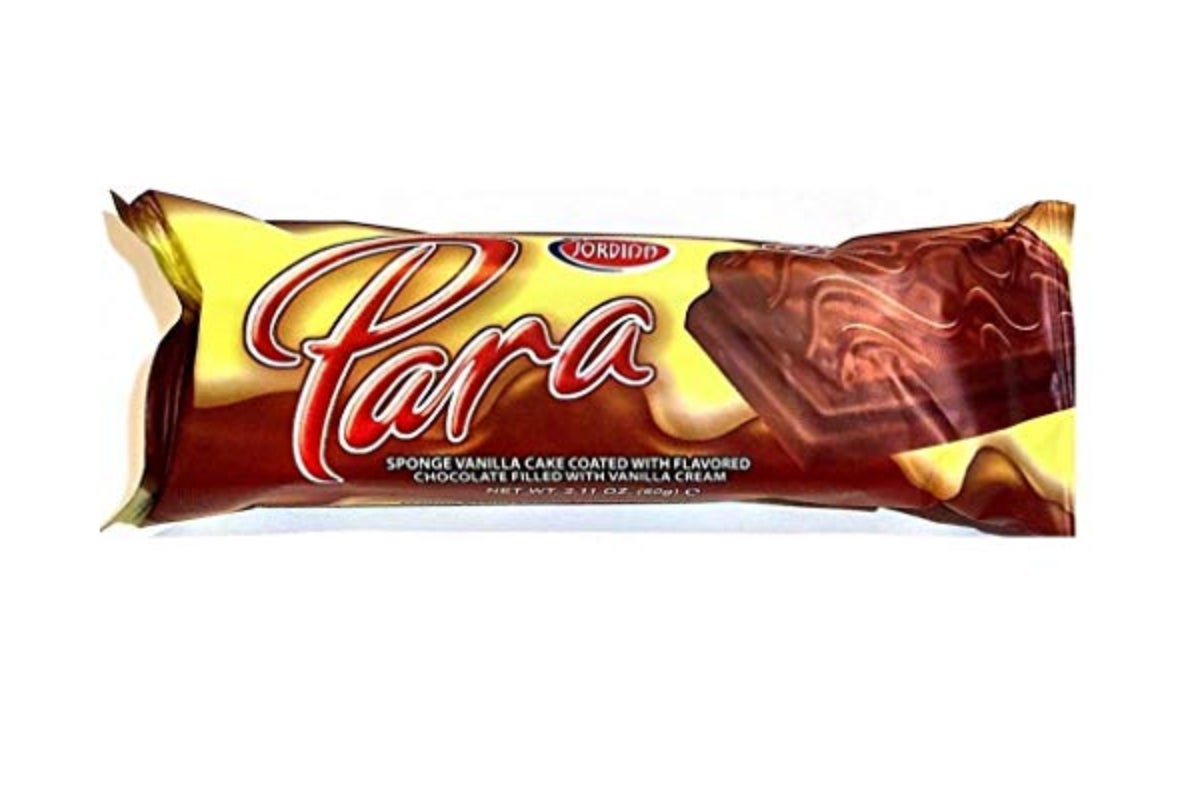 Jordina Para Sponge Vanilla Cake Coated with Chocolate, 35g