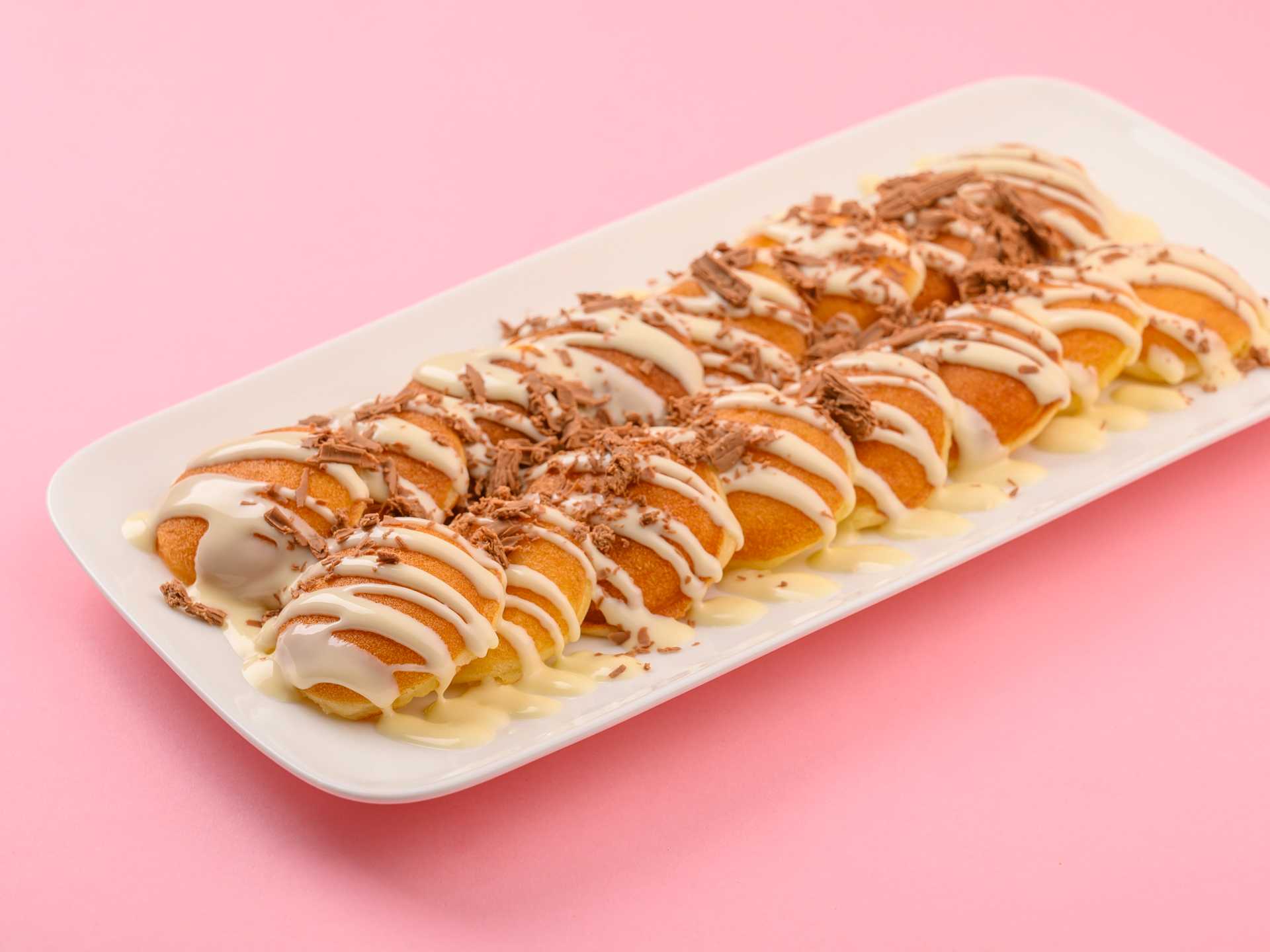Flaky Snow Mini Pancakes