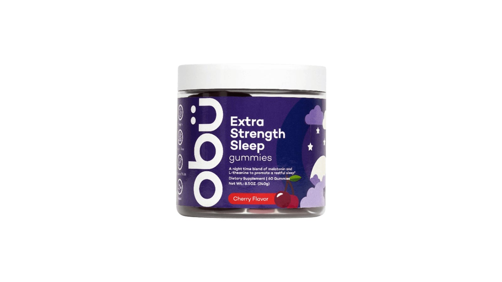 Obu Nutrition Extra Strength Sleep Gummies (Cherry Flavour)