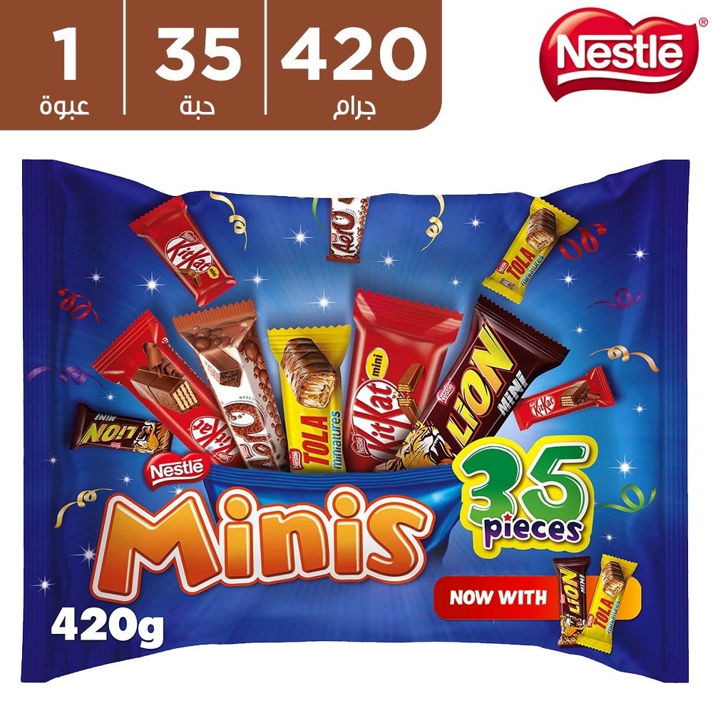 Nestle Minis Mix Chocolate Bar 35 Pcs 420 g