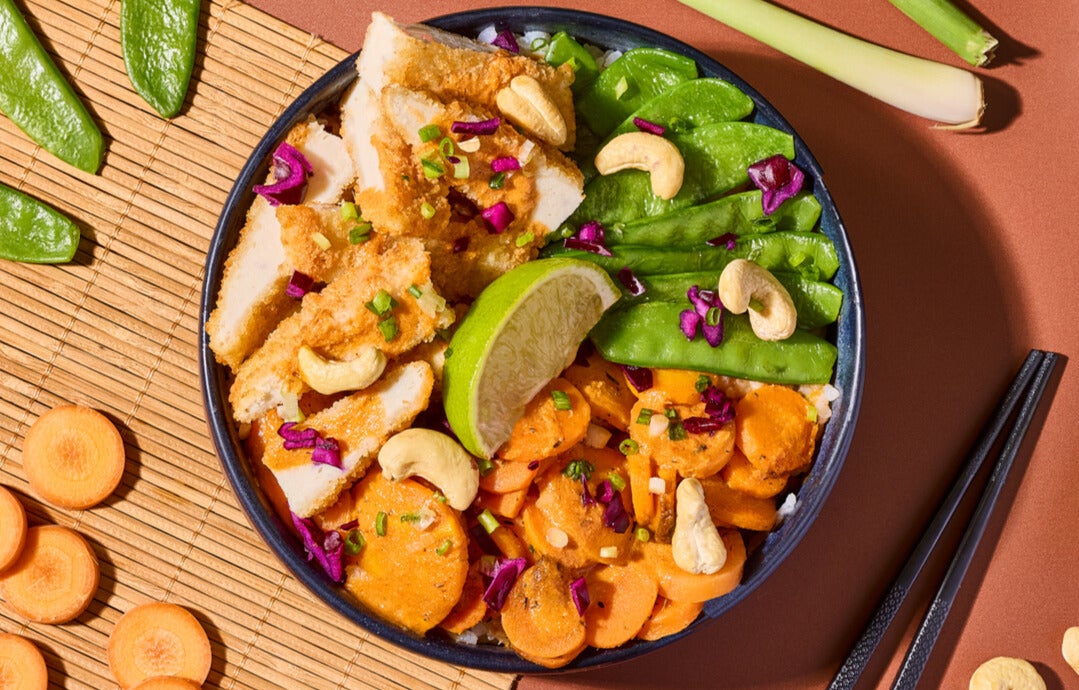Hot Poké  Curry Massaman Poulet Katsu