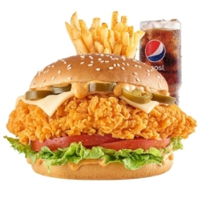 Jalapeno Chicken Sandwich Combo - Medium