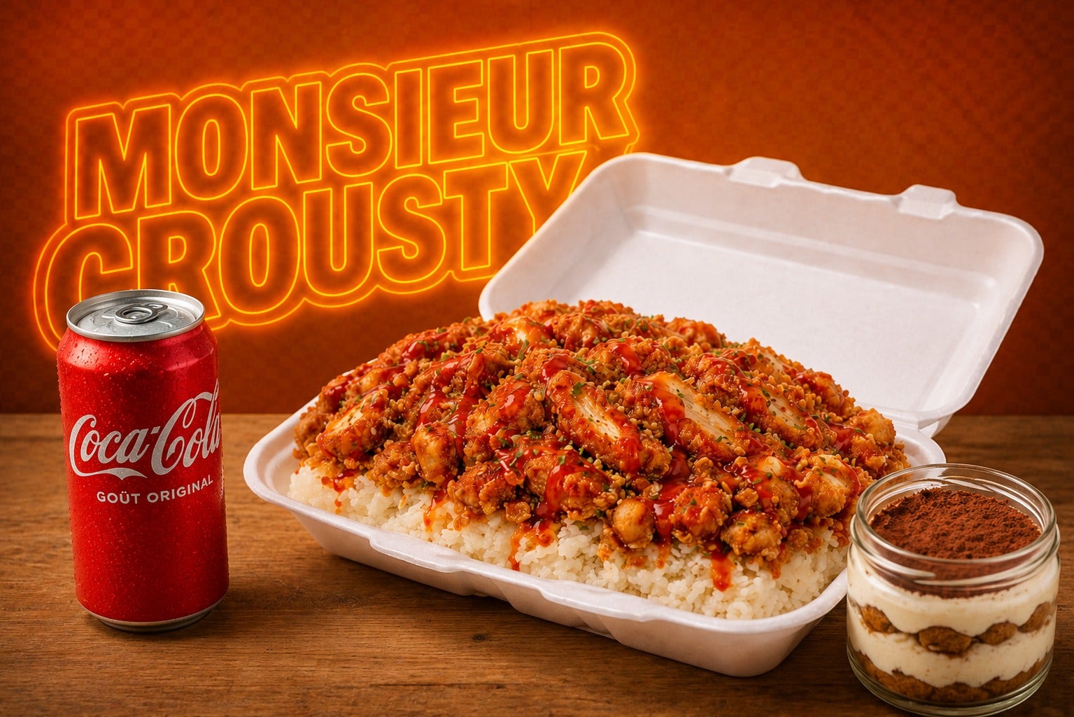 Menu XL Mr.Crousty  (🍗 + 🍰+🥤) !
