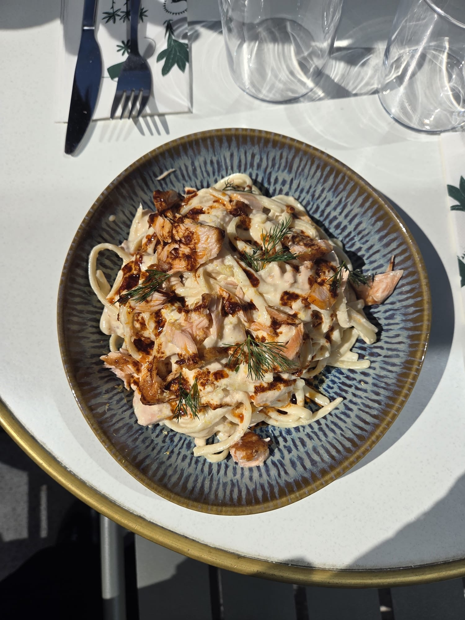 Linguines au saumon
