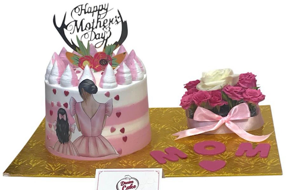 Cake With Flower Mom