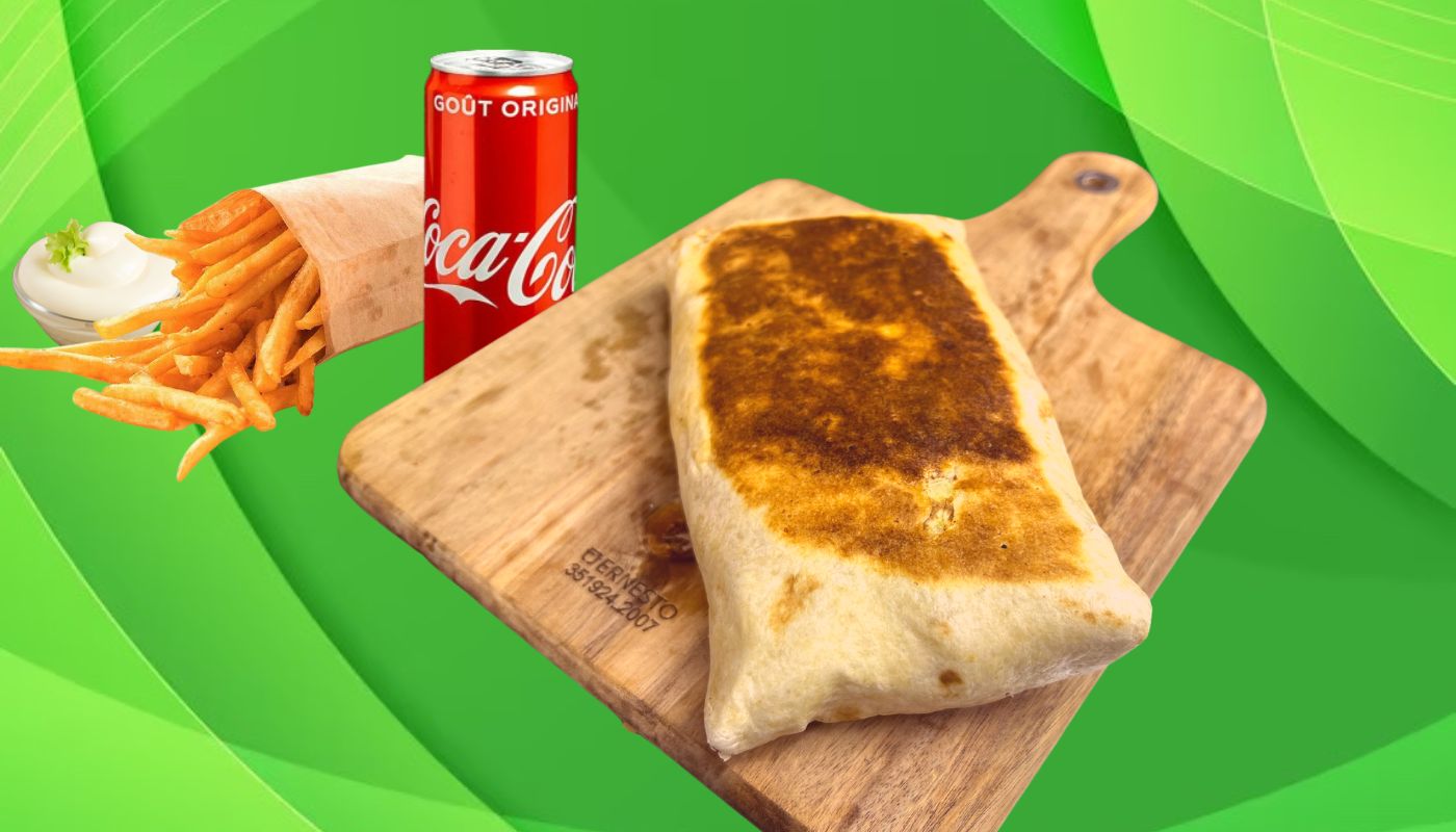 Menu Tacos® taille XL (Maxi-Tacos)🌮🍟🥤