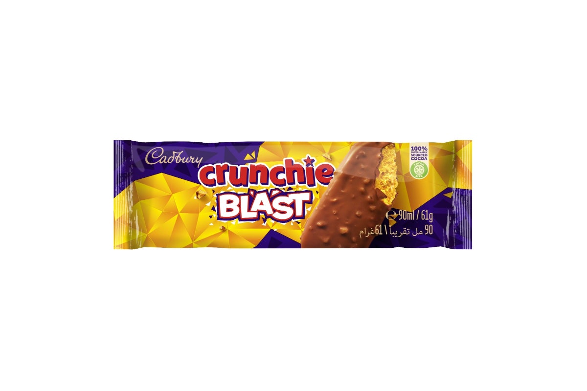Cadbury Crunchie Blast Ice Cream Bar 90ml