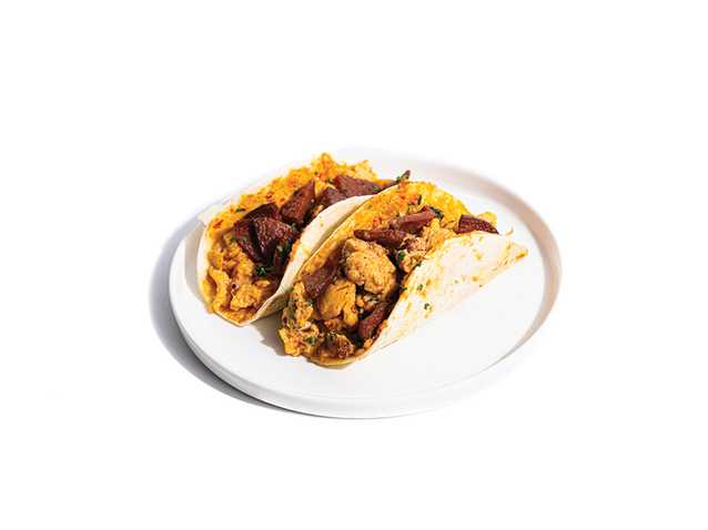 Turkish Egg Tacos