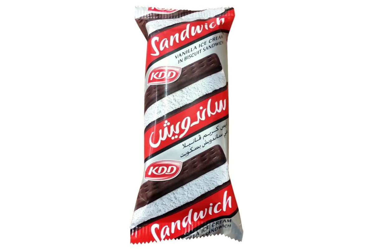 KDD Vanilla Ice Cream Sandwich 77ml, Pack of 10