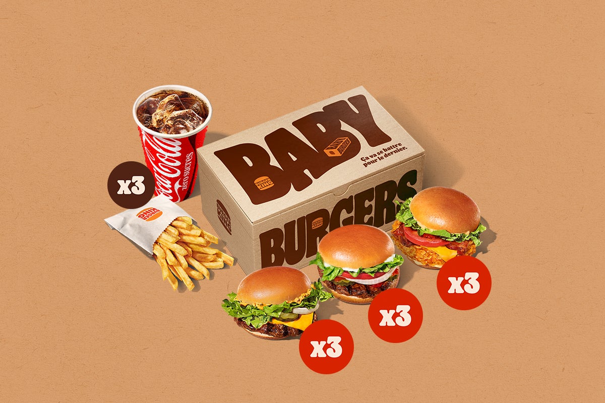Menu Baby Burgers x9
