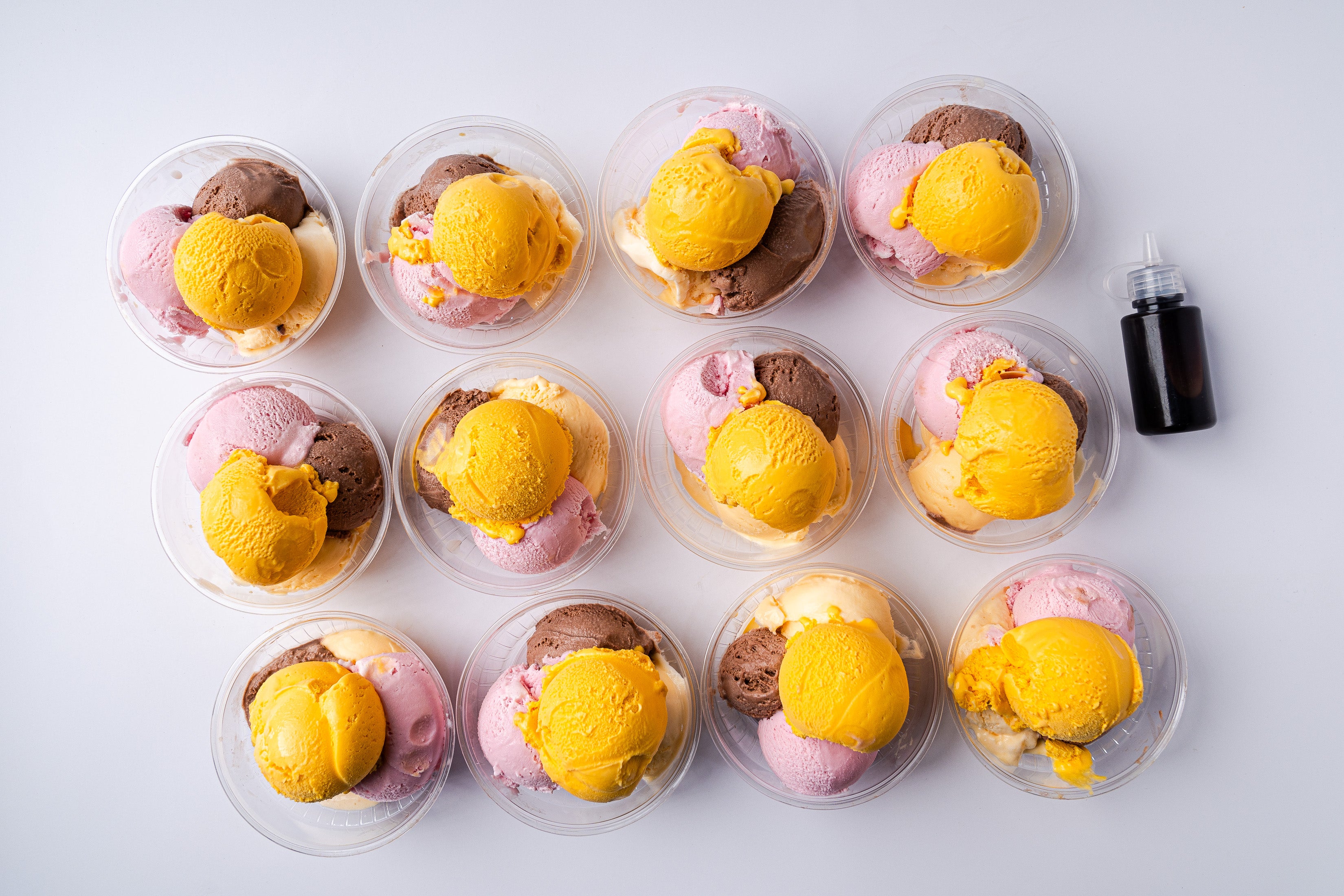 Colored Ice Cream Box