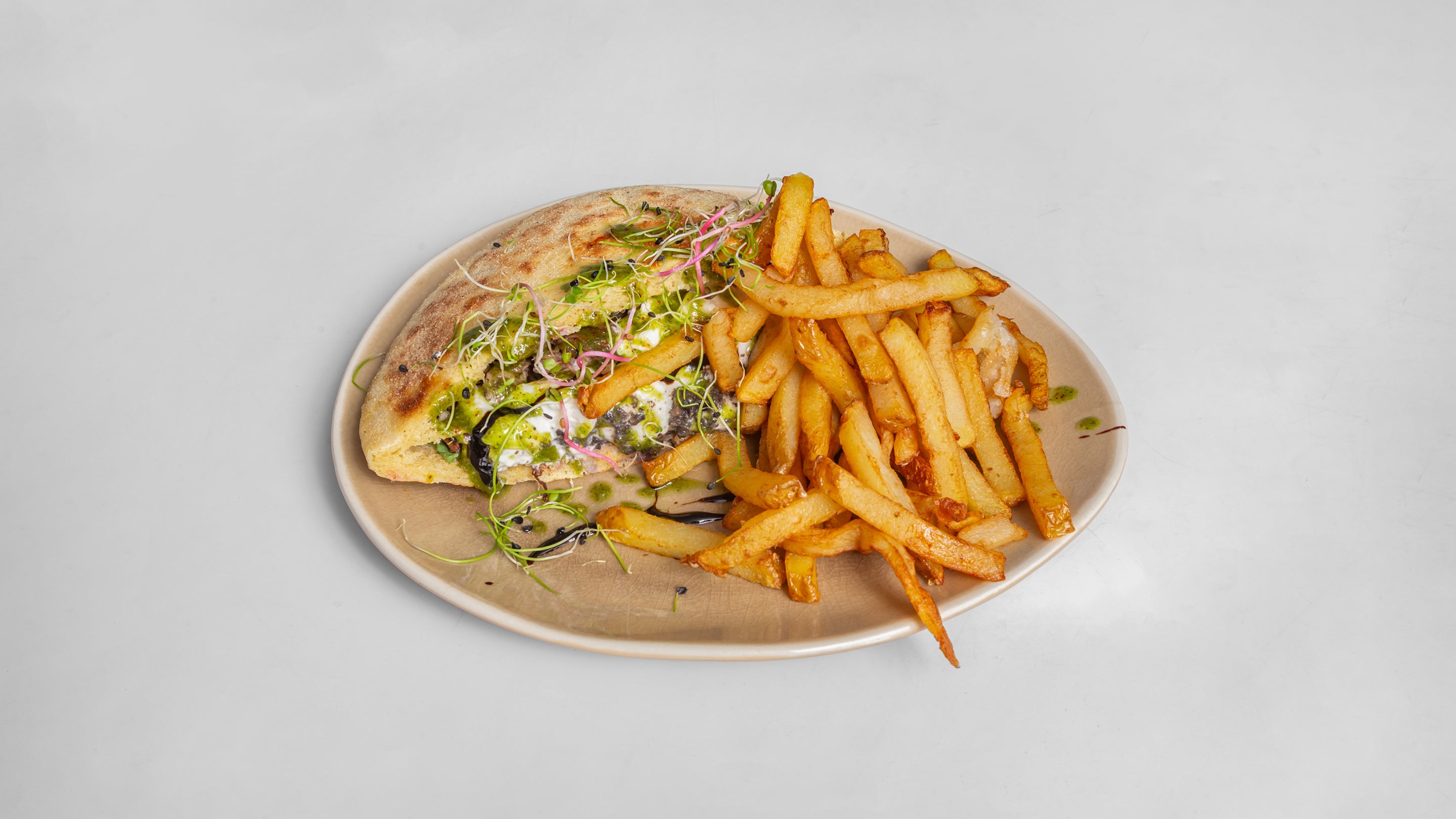 Sandwich Chapati au Confit de Paleron de Veau