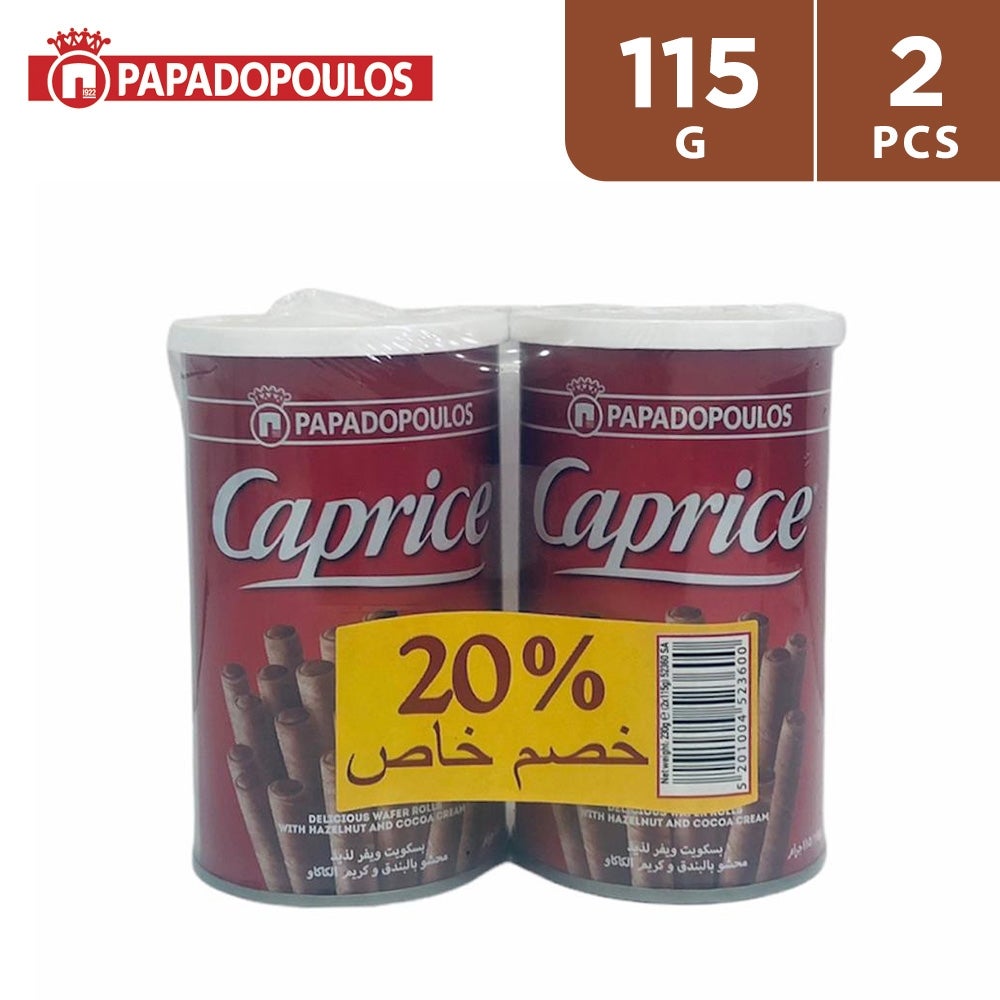 Caprice Rolled Wafer With Hazelnut 2 X 115 g