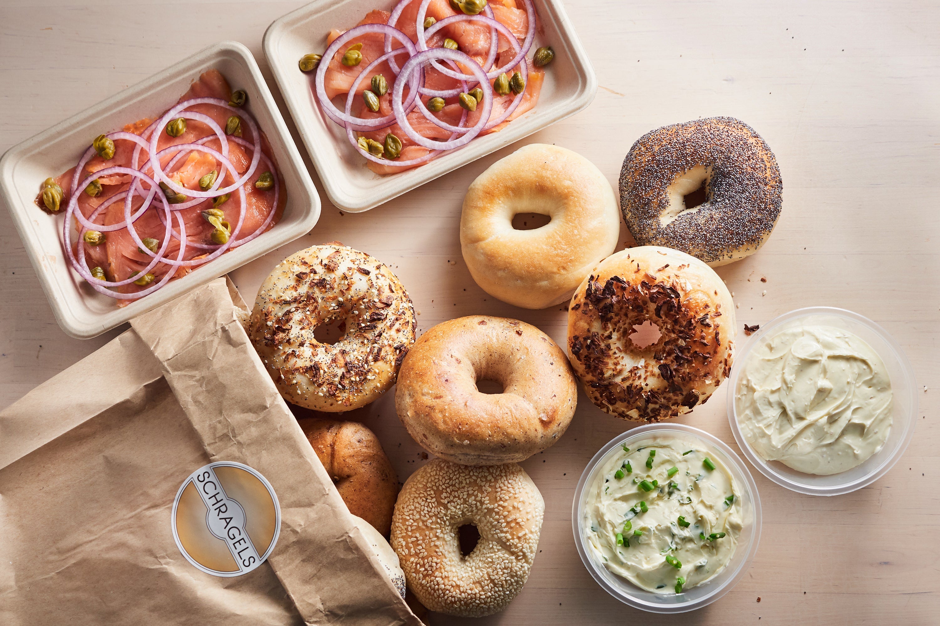 Schragels Bagels delivery from Soho Order with Deliveroo