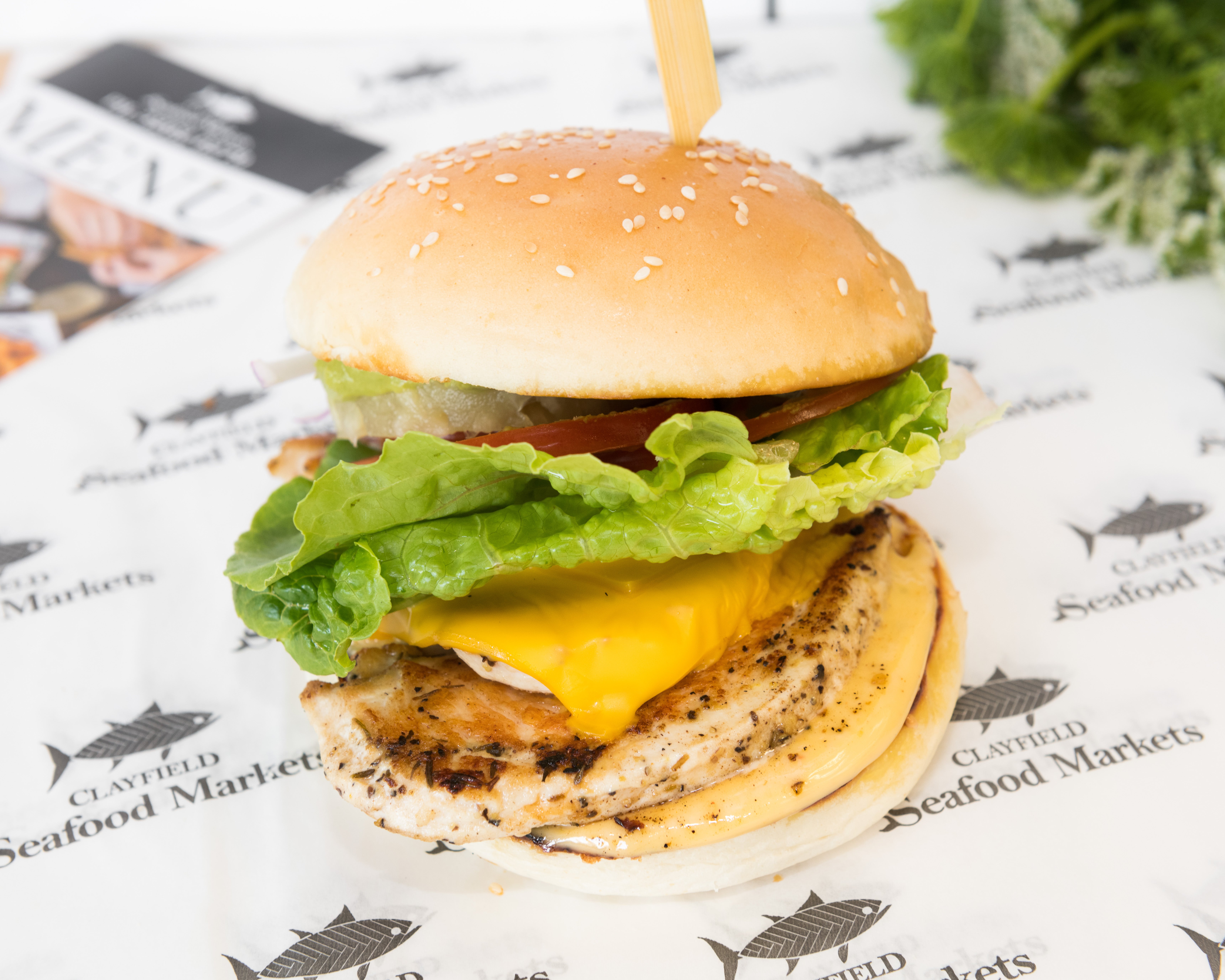 Blue Skies Chicken Burger