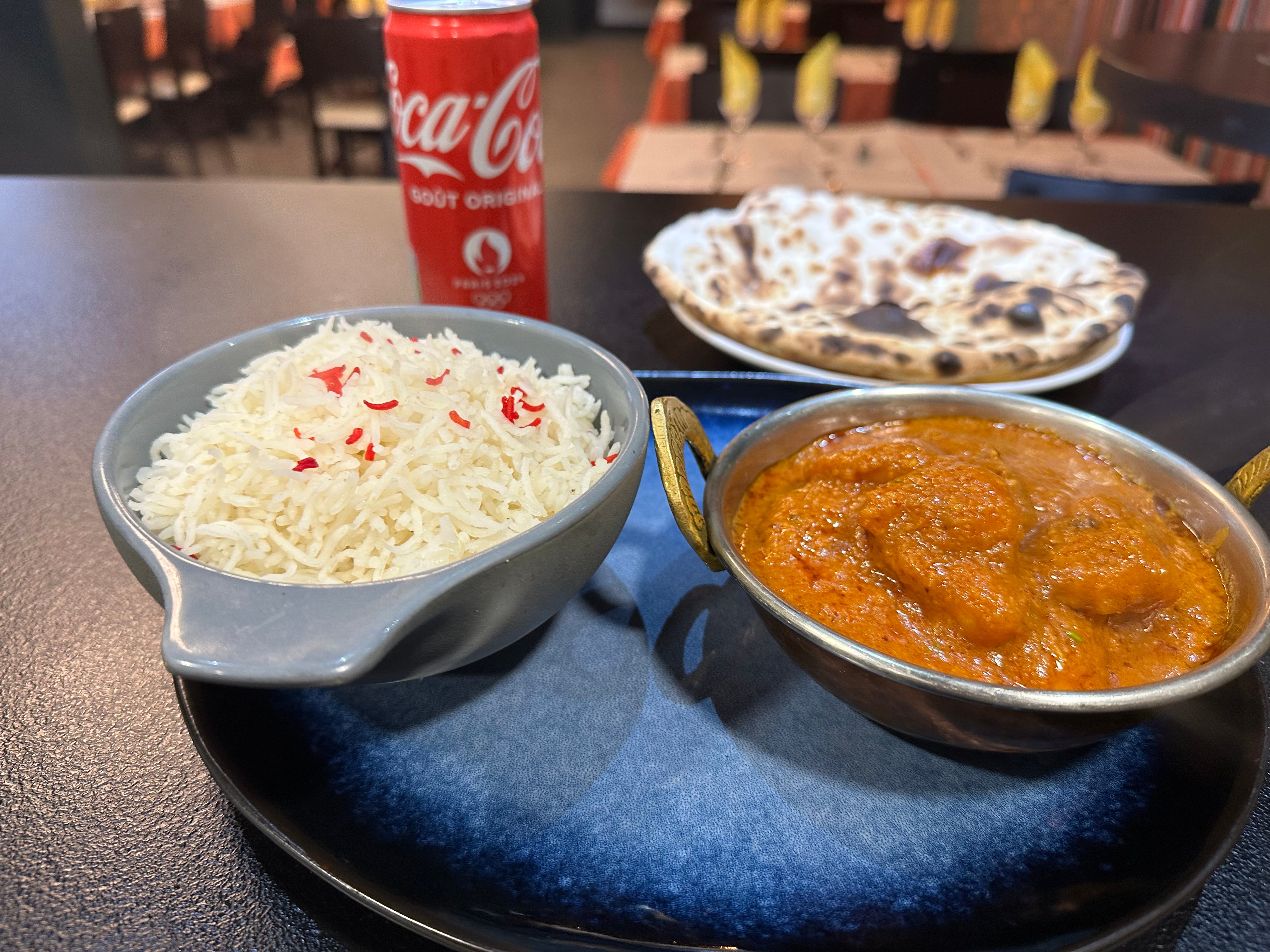 Menu plat vindaloo