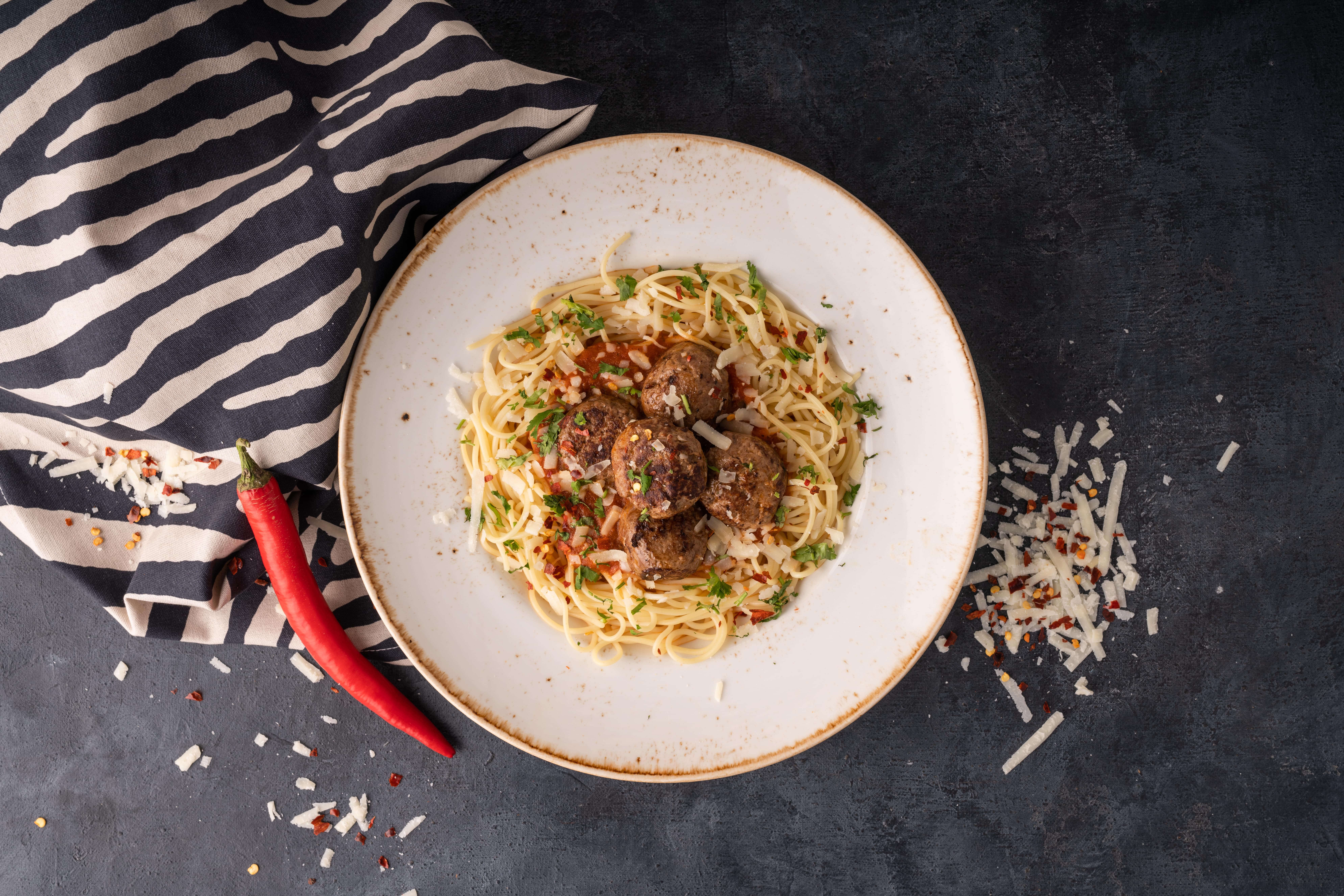 Beef Spaghetti Balls