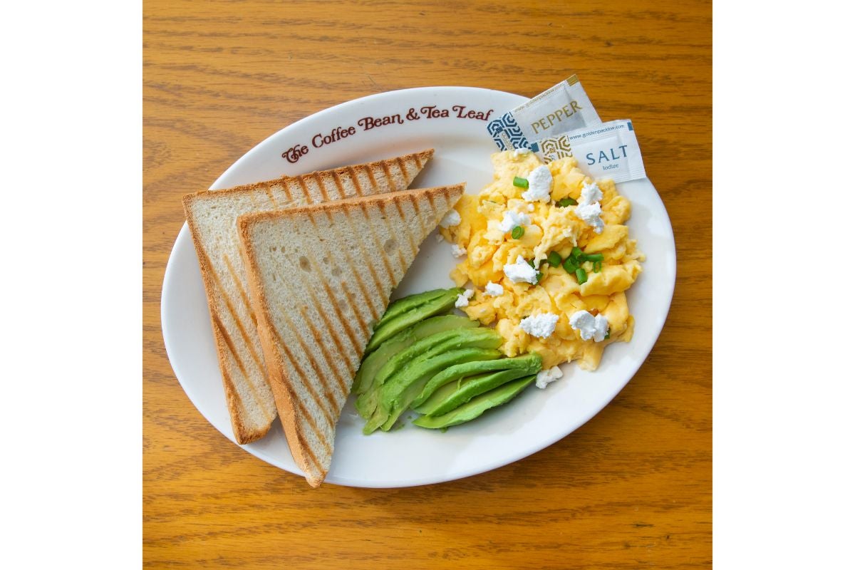 Scrambled Eggs and Avocado on Toast