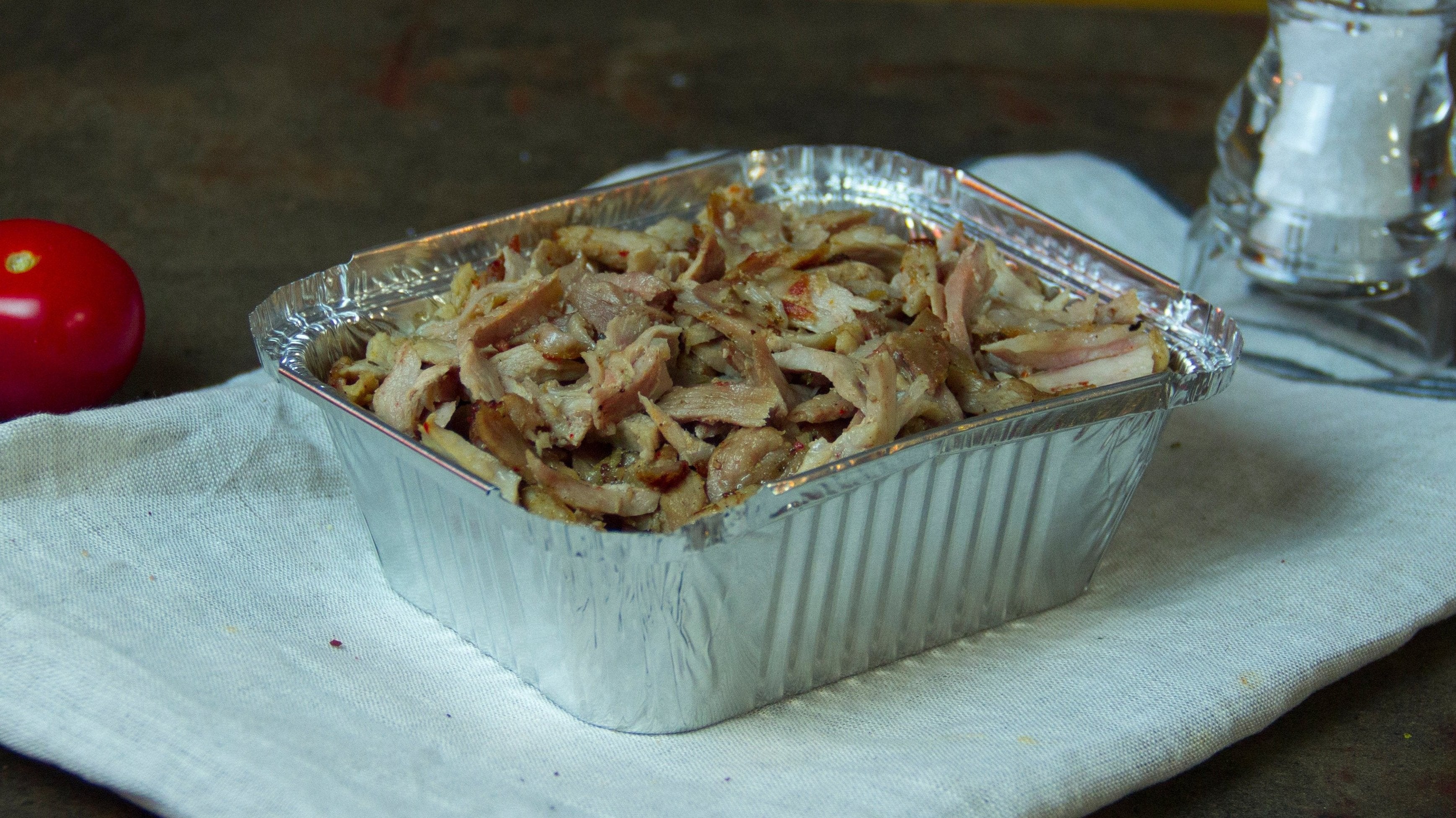 Petite portion de viande kebab