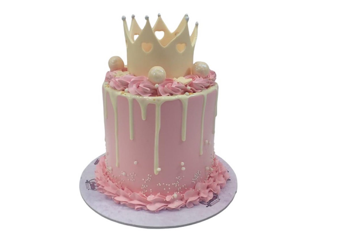 Crown pink cake