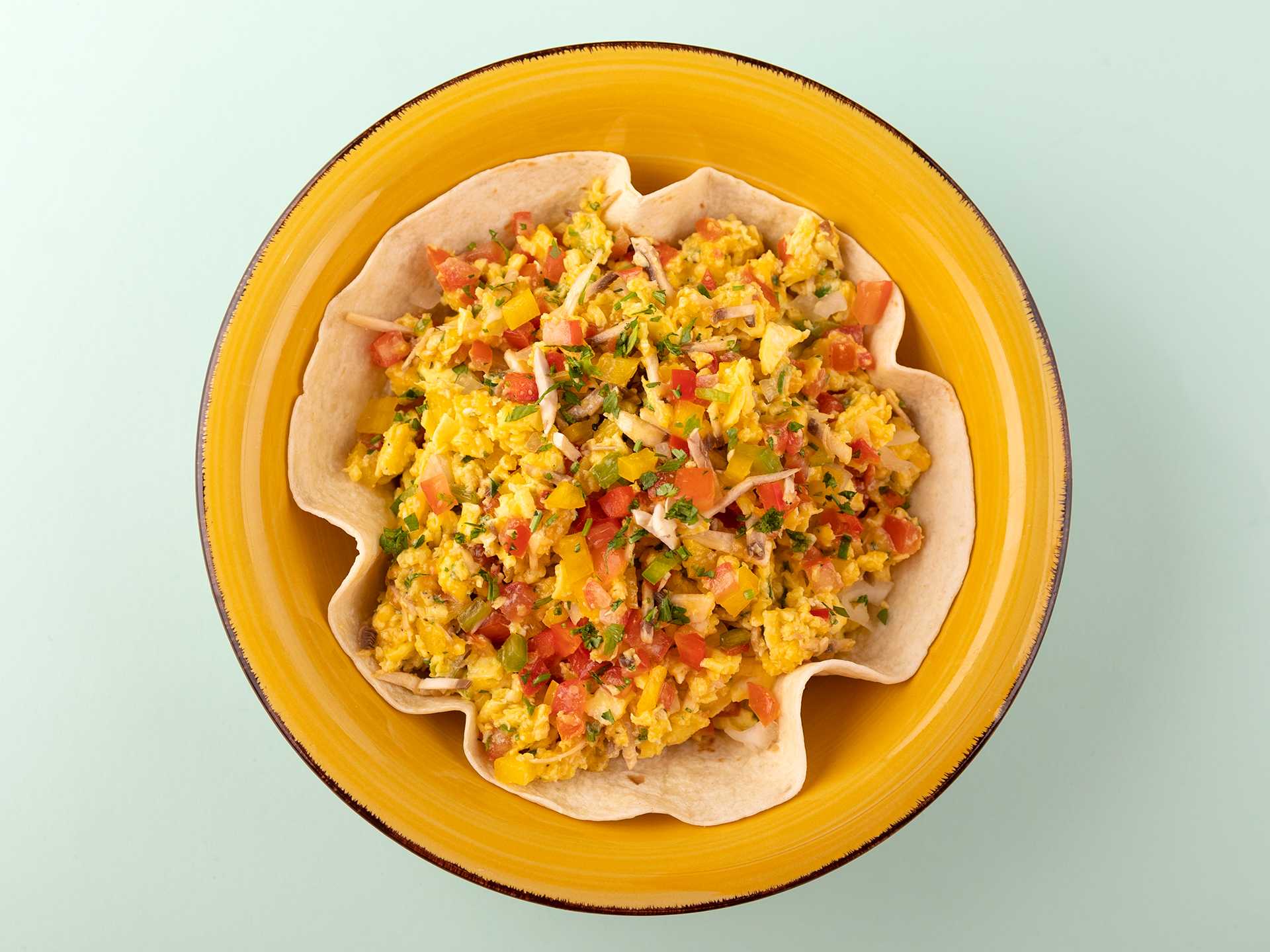 Vegetarian Scrambled Egg Bowl