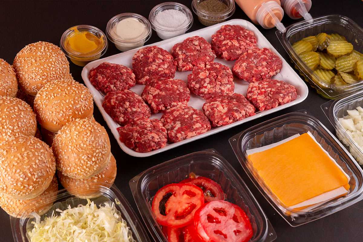 Burger BBQ Kit For 12