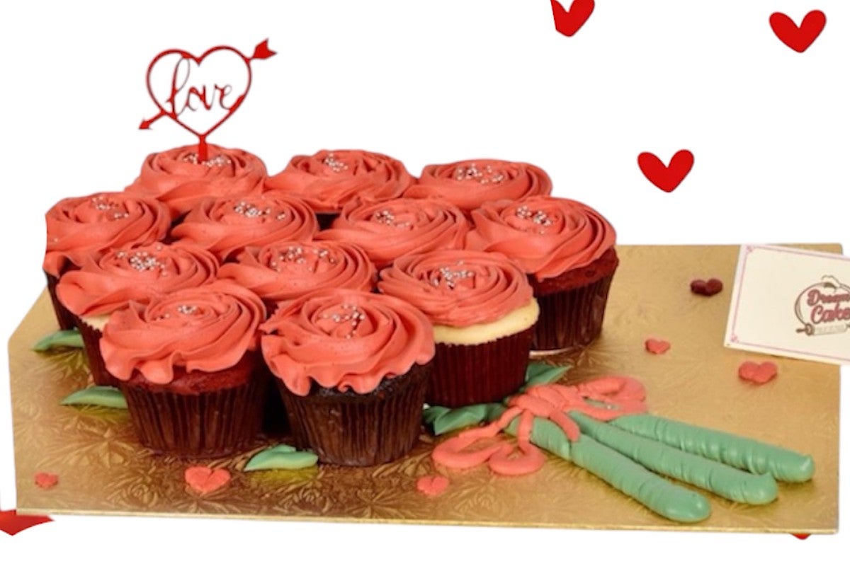 Cupcake bouquet flowers
