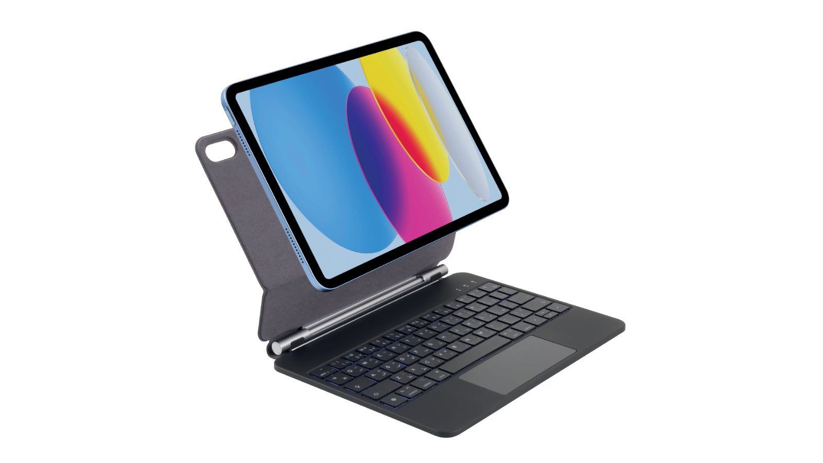 LZEL iPad 10th 10.9-inch Zenkey Axon Series Magic Keyboard Arabic And English Black