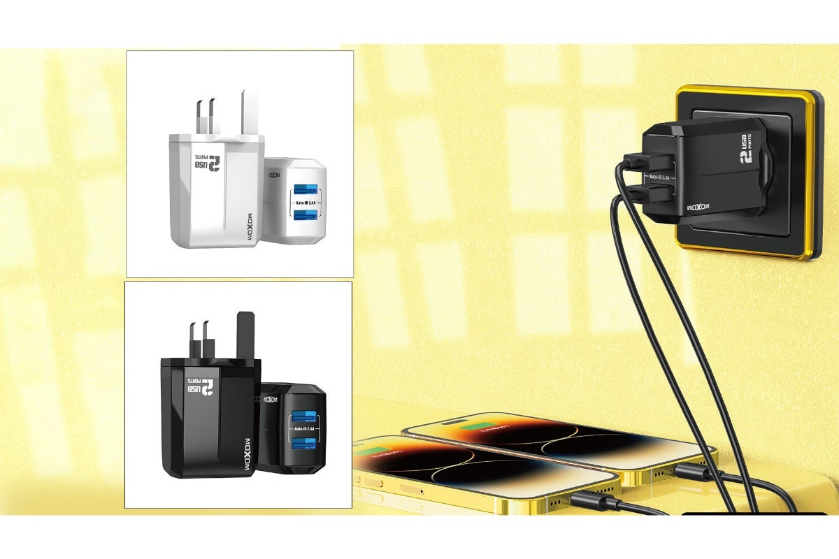 Dual USB-A High-Speed Charger By Moxom