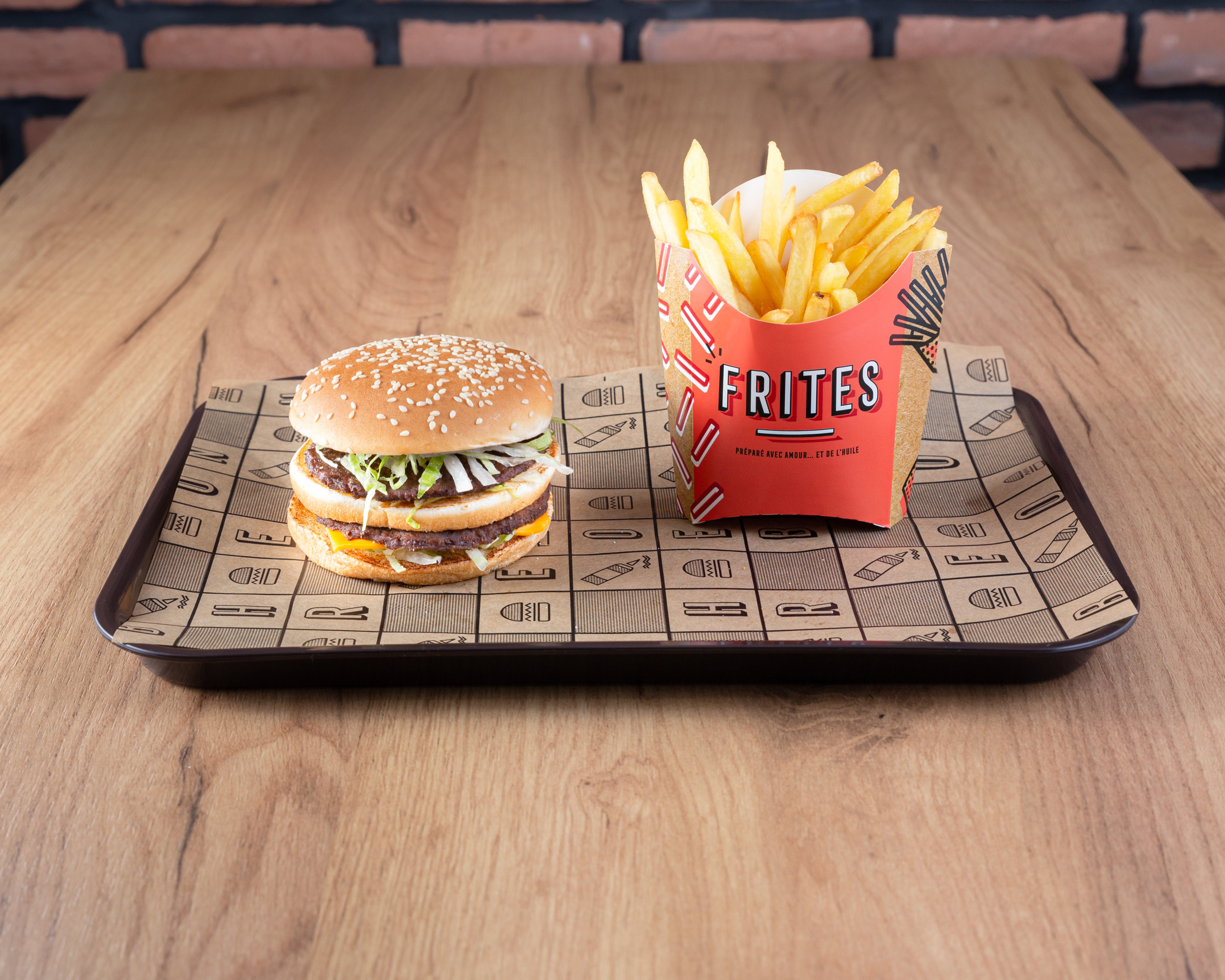 Menu big M burger