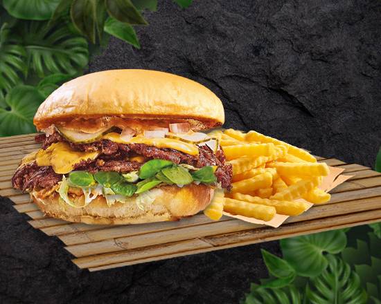 Double smash burger