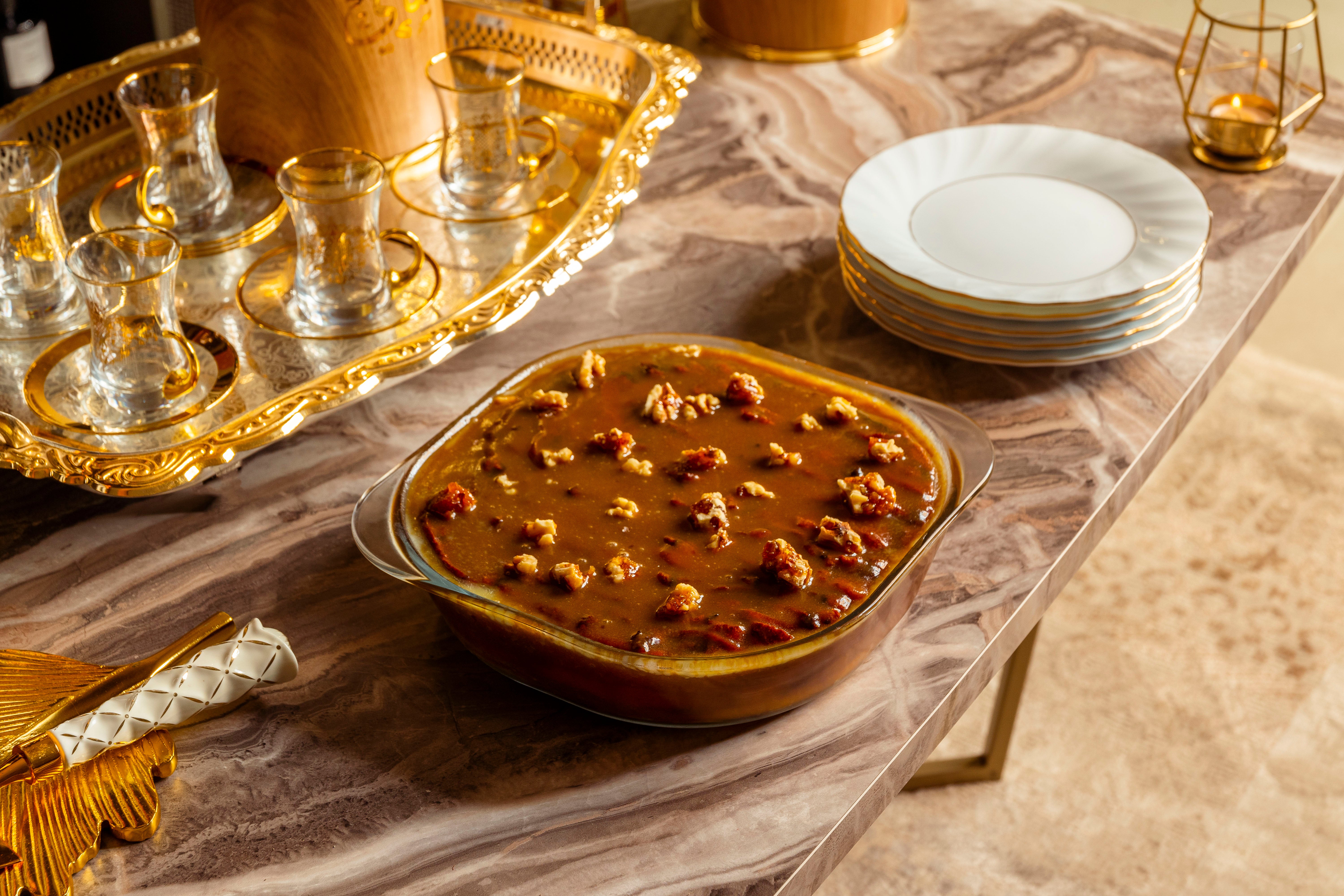 Date Butterscotch Bread Pudding