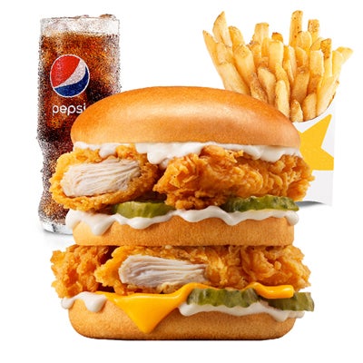 Double Hardee Chicken Combo - Medium