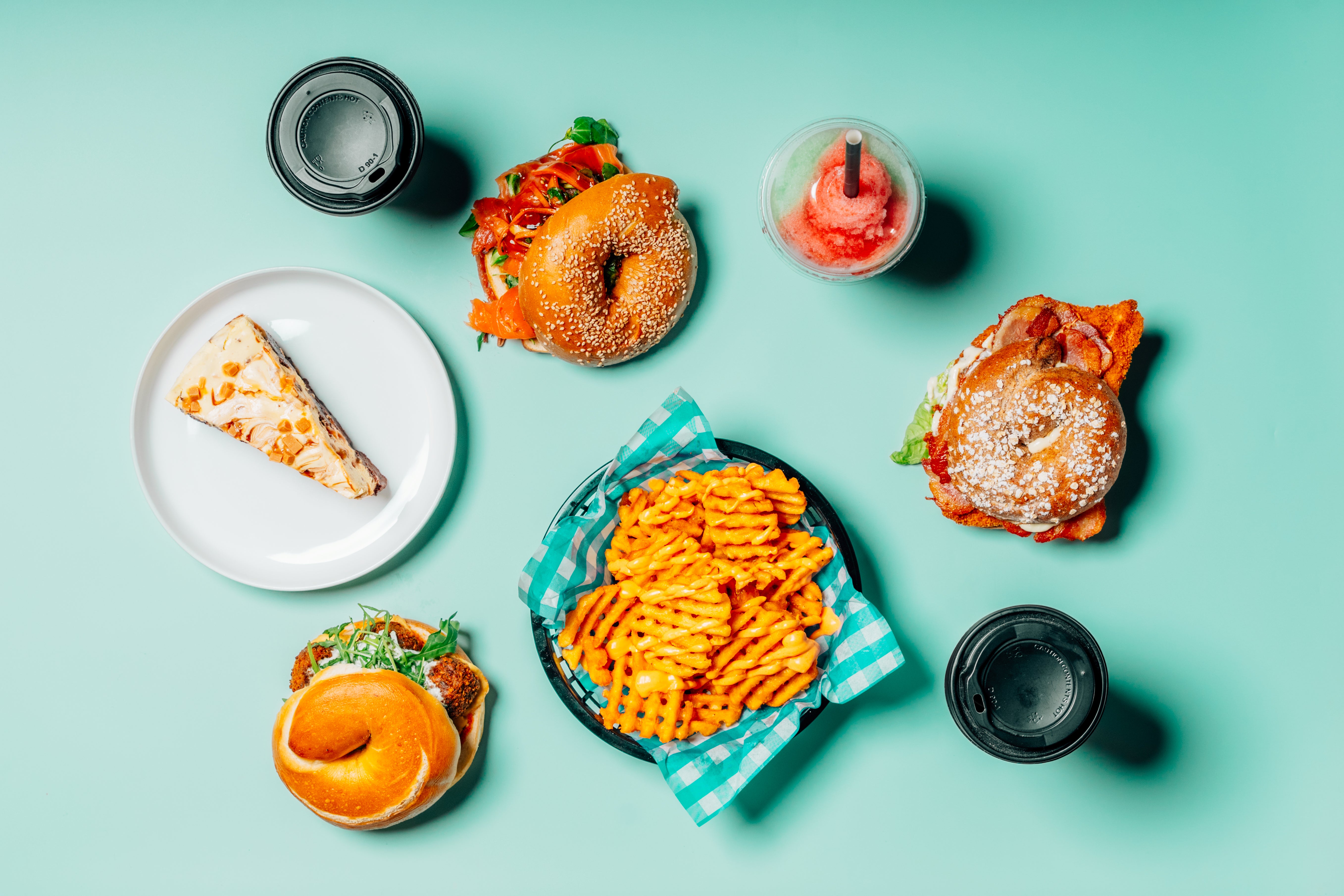 So... NYC Bagels and Brew delivery from Ferryhill Order with Deliveroo