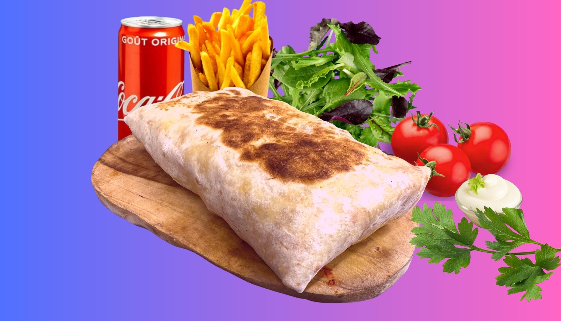 Menu Tacos® taille L (double Viande)🌮🍟🥤