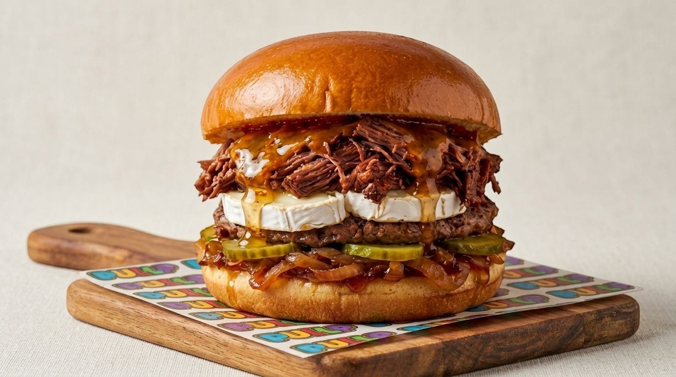Menu-burger Bœuf Chèvre Miel+frire