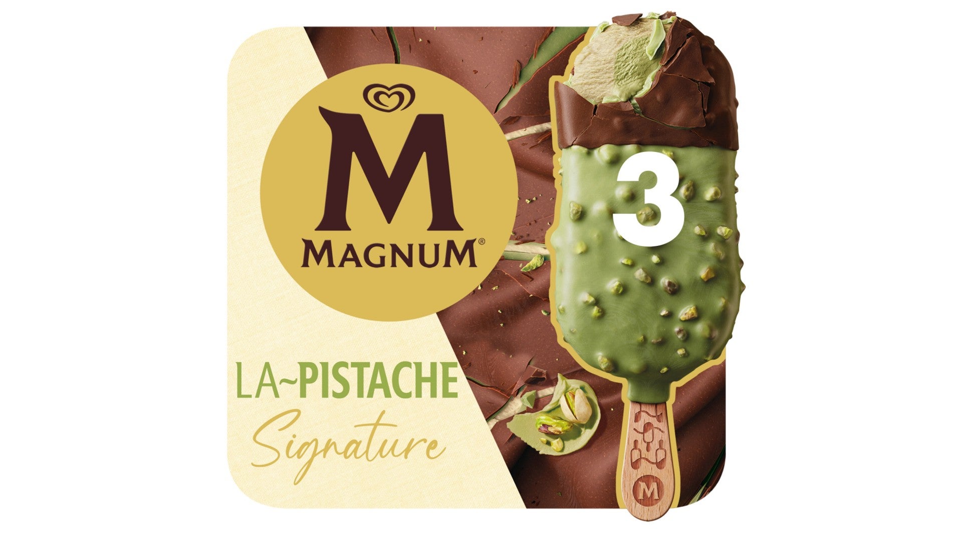 Magnum Signature Pistachio Ice Cream Sticks 3x 90 ml