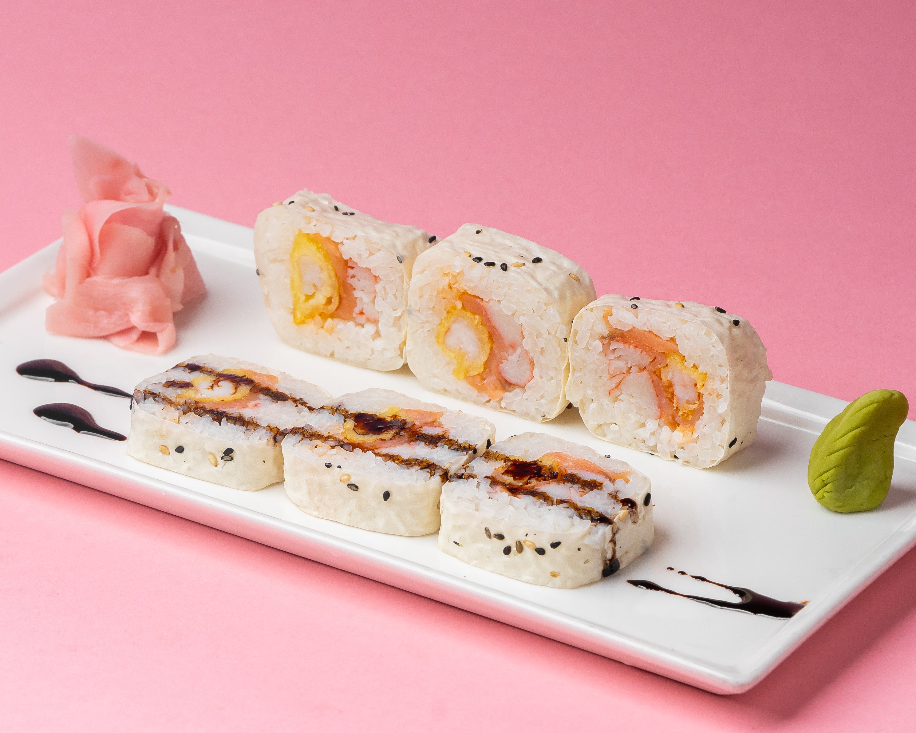 Smoked Salmon Tempura Roll(Raw)